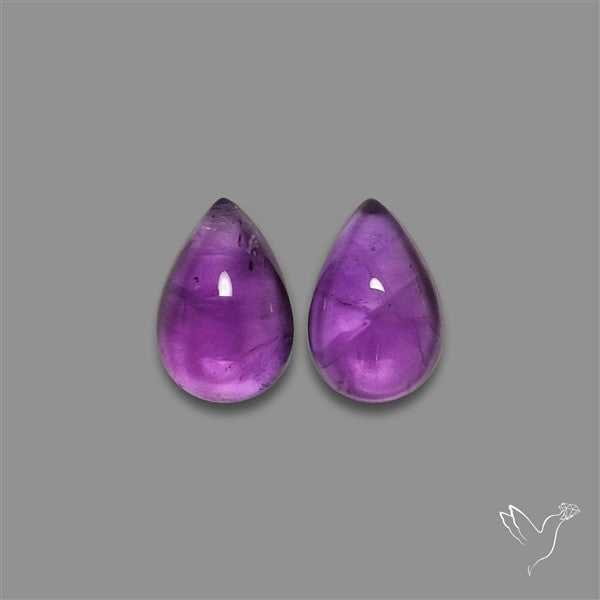 Gemmy Amethyst Pair
