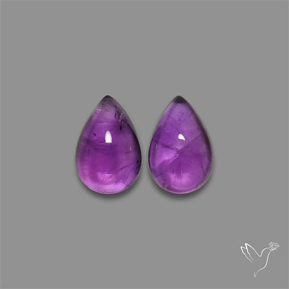 Gemmy Amethyst Pair