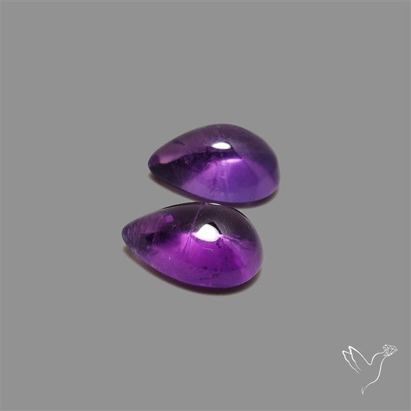 Gemmy Amethyst Pair