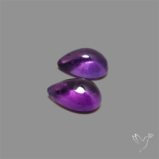 Gemmy Amethyst Pair