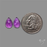 Gemmy Amethyst Pair