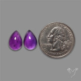 Gemmy Amethyst Pair