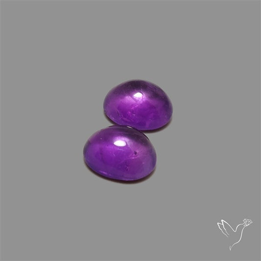 Gemmy Amethyst Pair