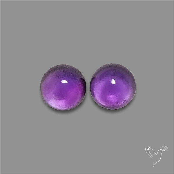 Gemmy Amethyst Pair