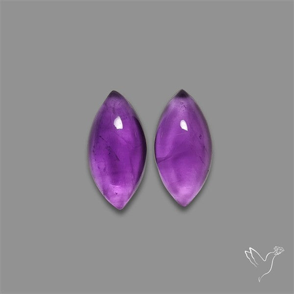 Gemmy Amethyst Pair