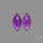 Gemmy Amethyst Pair