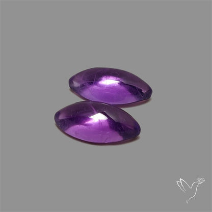 Gemmy Amethyst Pair