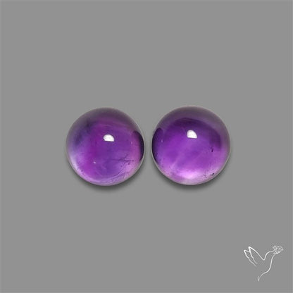 Gemmy Amethyst Pair