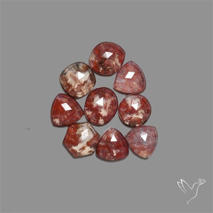 Rose Cut Indonesian Red Moss Agate Lot