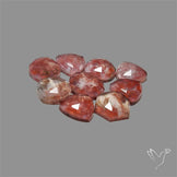 Rose Cut Indonesian Red Moss Agate Lot