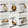 Golden Rutilated Quartz Cabochons Lot