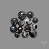 Black Banded Agate Cabochons Lot