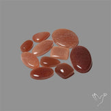Sunstone In Peach Moonstone Cabochons Lot