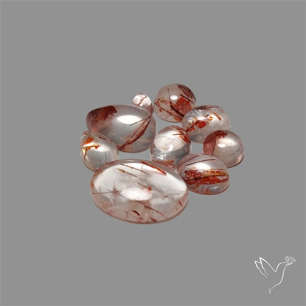 Iron Quartz Cabochons Lot