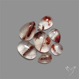 Iron Quartz Cabochons Lot
