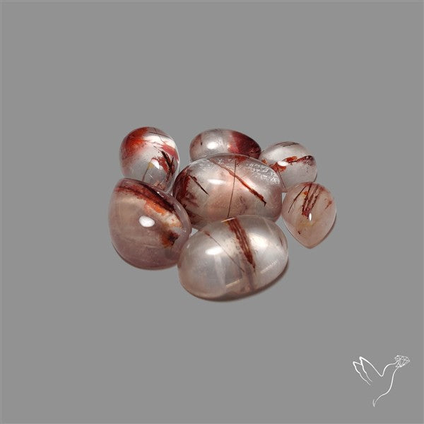 Iron Quartz Cabochons Lot