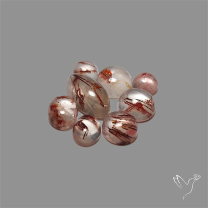 Iron Quartz Cabochons Lot