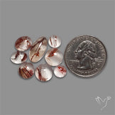 Iron Quartz Cabochons Lot