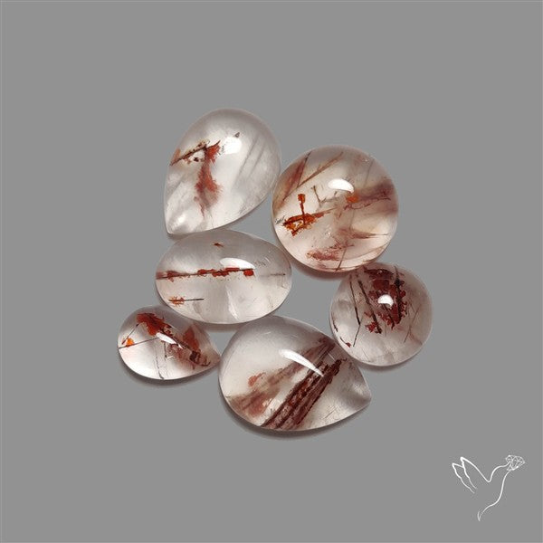 Iron Quartz Cabochons Lot