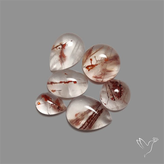 Iron Quartz Cabochons Lot