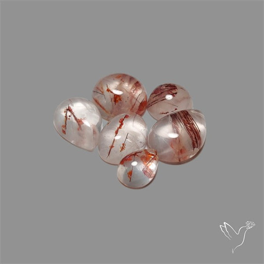 Iron Quartz Cabochons Lot