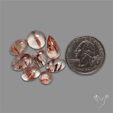 Iron Quartz Cabochons Lot