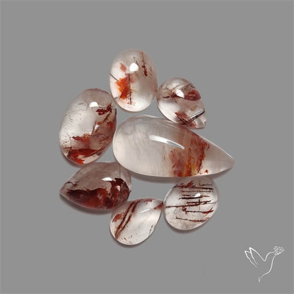 Iron Quartz Cabochons Lot