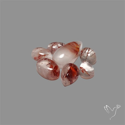 Iron Quartz Cabochons Lot