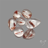 Iron Quartz Cabochons Lot