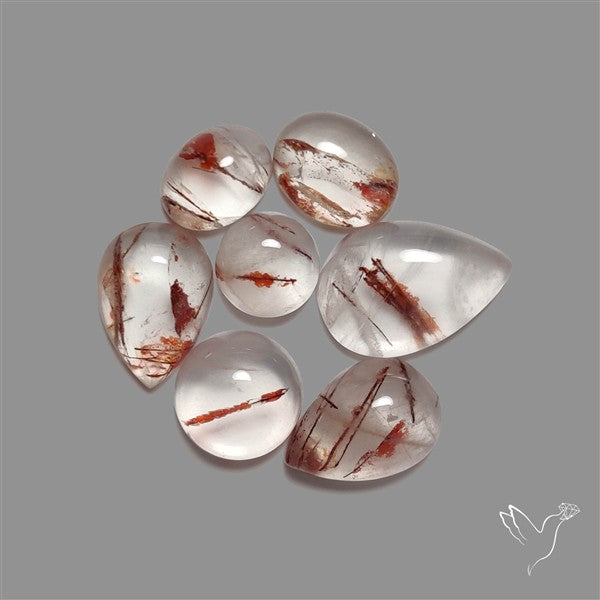Iron Quartz Cabochons Lot