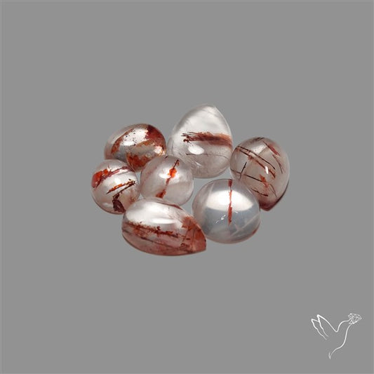 Iron Quartz Cabochons Lot