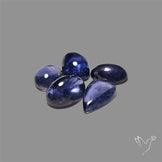 Blue Iolite Cabochons Lot