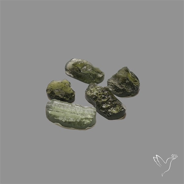 Raw Face Moldavite (Polished Flat Backed)