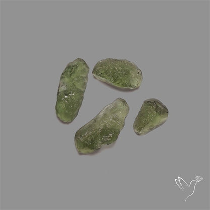 Raw Face Moldavite (Polished Flat Backed)