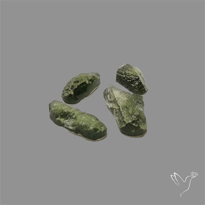 Raw Face Moldavite (Polished Flat Backed)