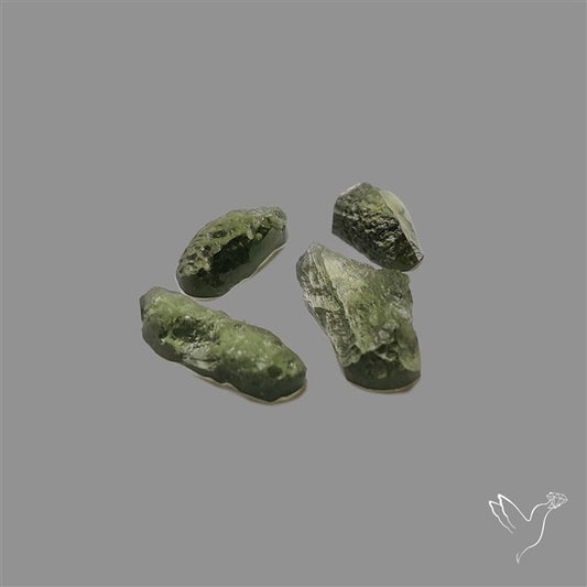Raw Face Moldavite (Polished Flat Backed)