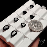 Faceted Black Onyx Lot