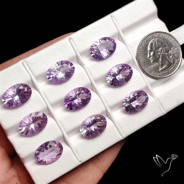 Millennium Cut Faceted Amethyst Lot