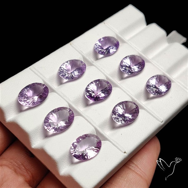 Millennium Cut Faceted Amethyst Lot