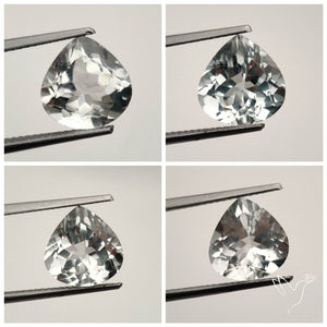 Faceted Clear White Topaz Lot