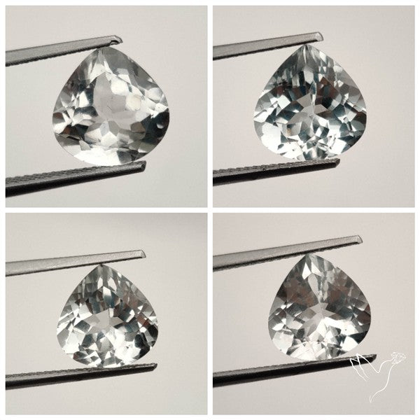 Faceted Clear White Topaz Lot