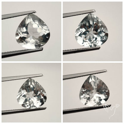 Faceted Clear White Topaz Lot