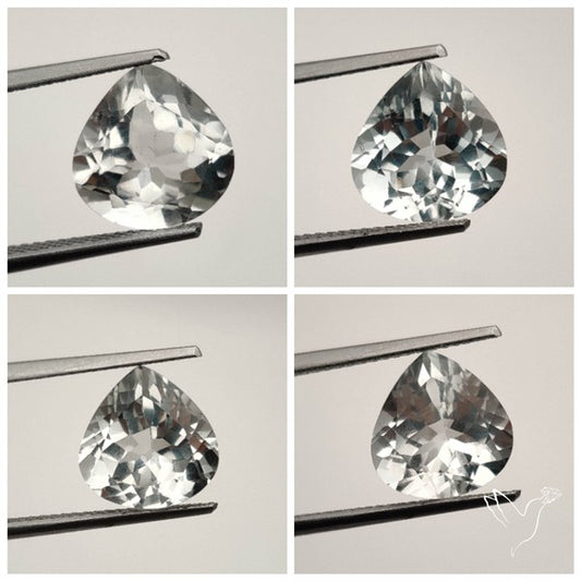 Faceted Clear White Topaz Lot