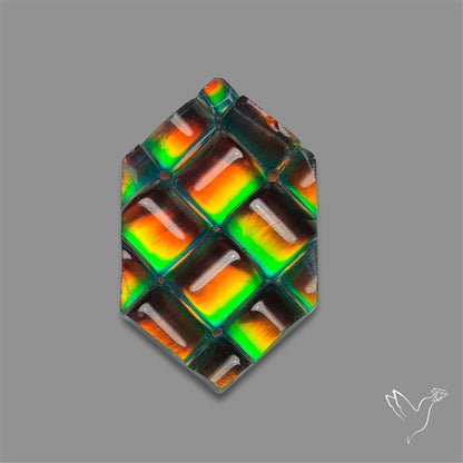 Aurora Opal Checker Carving Doublet
