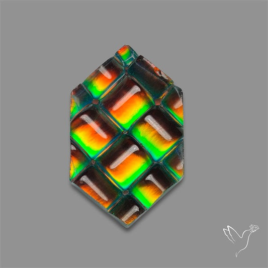 Aurora Opal Checker Carving Doublet