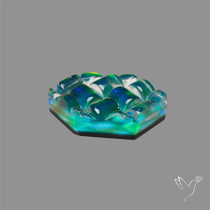 Aurora Opal Checker Carving Doublet