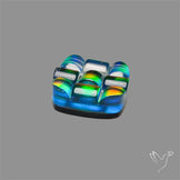 Aurora Opal Checker Carving Doublet