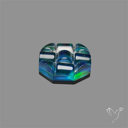 Aurora Opal Checker Carving Doublet