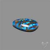 Blue Aurora Opal Copper Mosaic Doublet