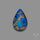 Blue Aurora Opal Copper Mosaic Doublet